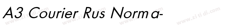 A3 Courier Rus Norma字体转换
